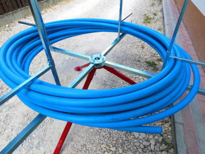 Rozwijak Nr 27 - uniwersalny rozwijak do rur HDPE, PE, PERT, PEX.